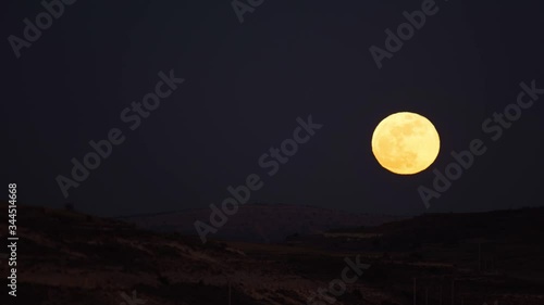 full moon in the night sky
