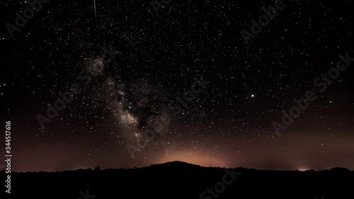 milky way in the countryside