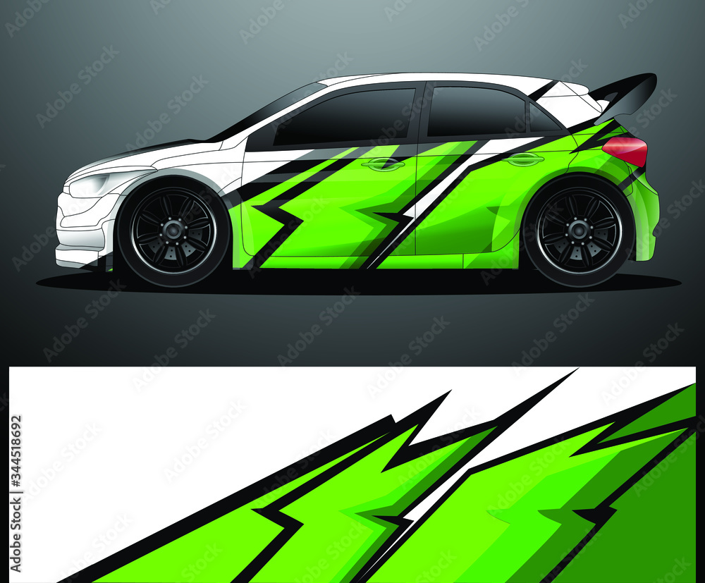 Rally car decal graphic wrap vector, abstract background Rally car decal graphic wrap vector, abstract background