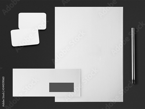 Corporate identity mockup blank empty office design
