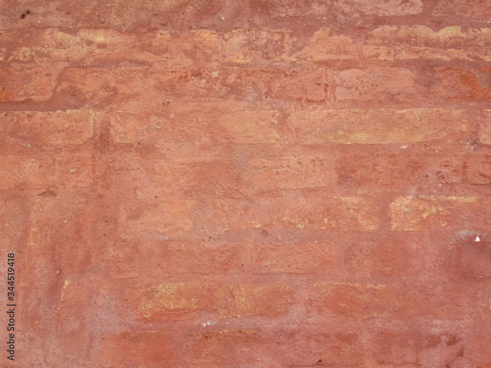 red brick wall surface