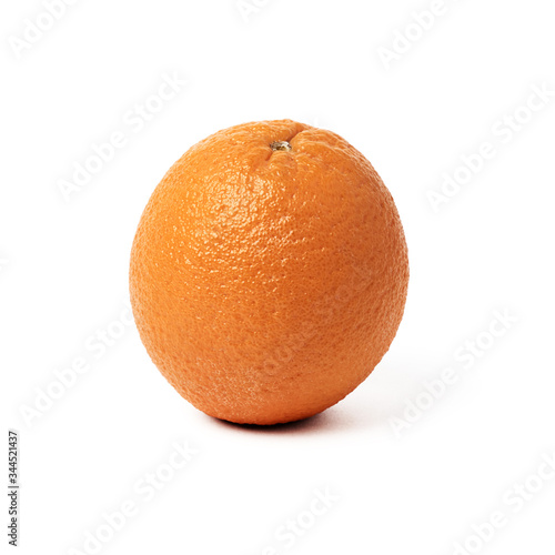fresh orange on a white background