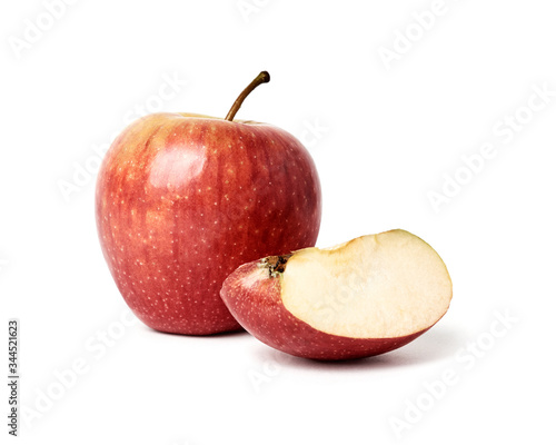 fresh apple isolated on white background