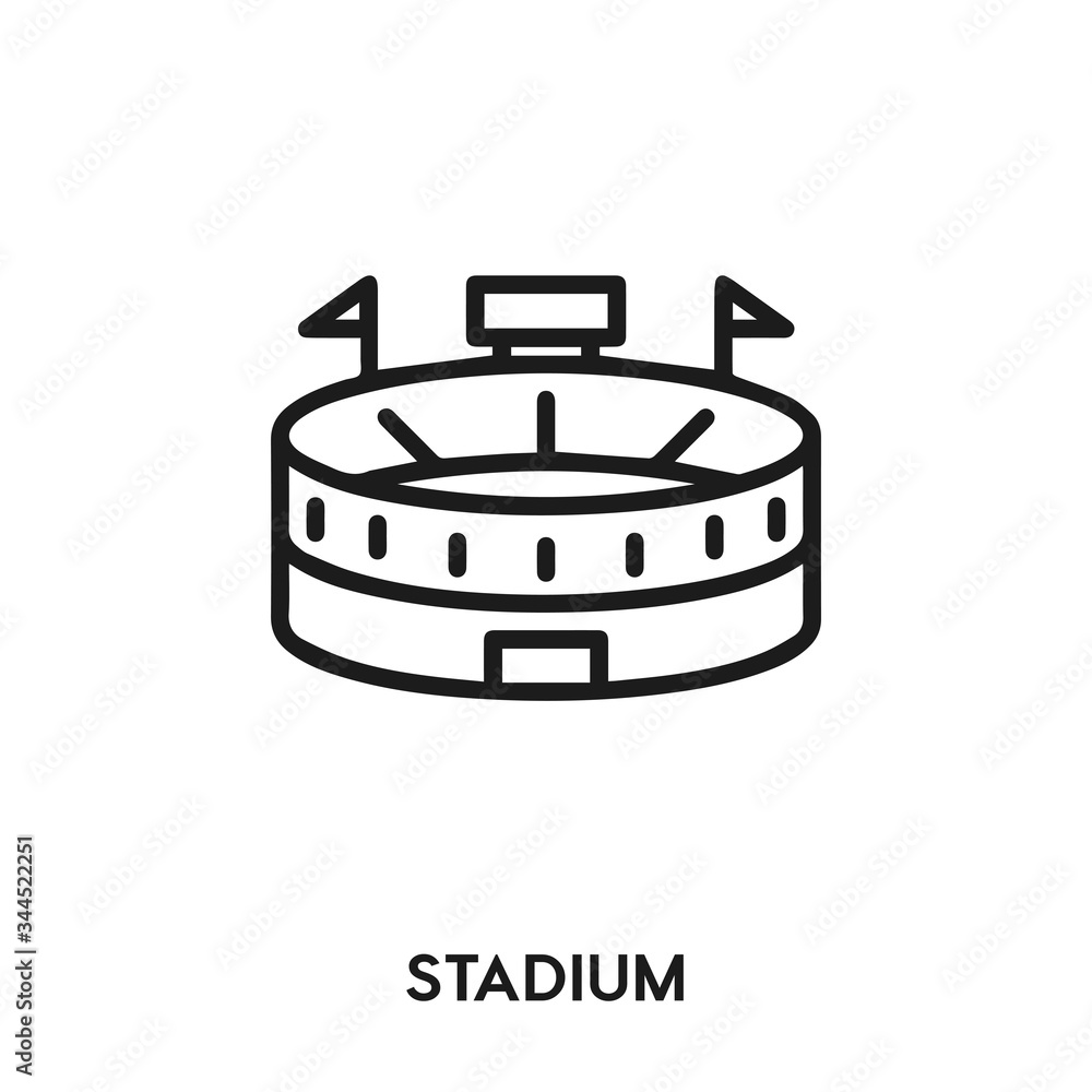 stadium icon vector. stadium sign symbol stadium icon vector. stadium sign symbol