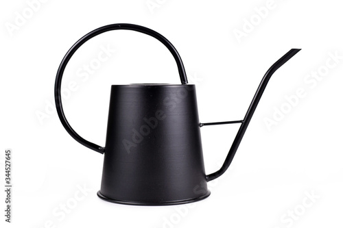 Wallpaper Mural Black metal watering can isolated on white background