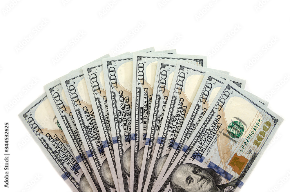 dollars isolated on a white background. dollars isolated on a white background.