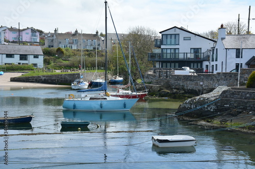 The inner harbour at Cemaes Bay on Anglesey in North Wales. photo