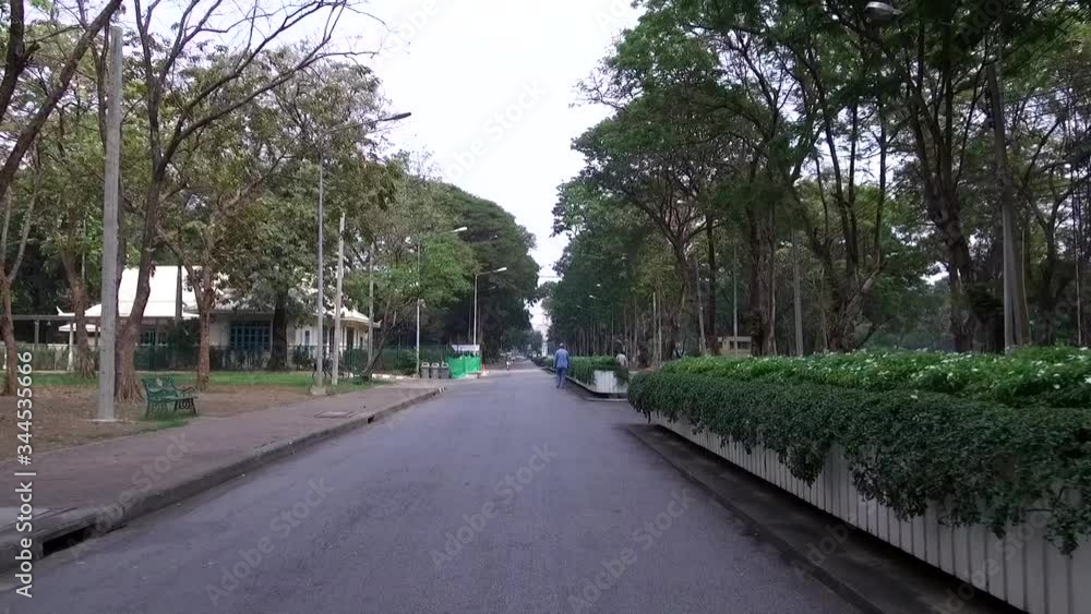 Lumphini Park (also Lumpini or Lumpinee) in Pathum Wan district - Bangkok, Thailand - 22nd of January 2020 Lumphini Park (also Lumpini or Lumpinee) in Pathum Wan district - Bangkok, Thailand - 22nd of January 2020