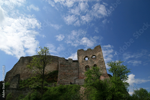 Ruins of Czorsztyn Castle in Pieniny mountains, Poland