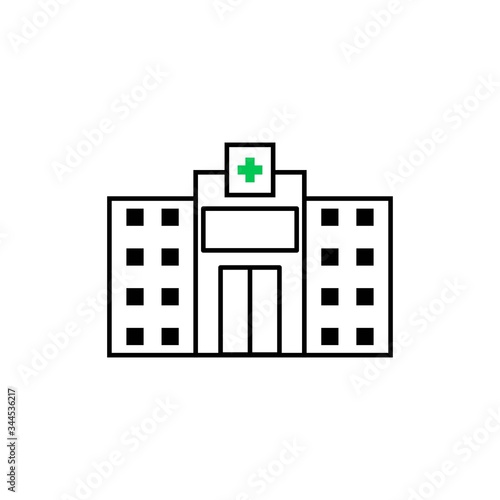 Hospital vector graphic design illustration