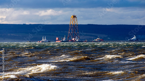 cromarty firth industrial scene  photo