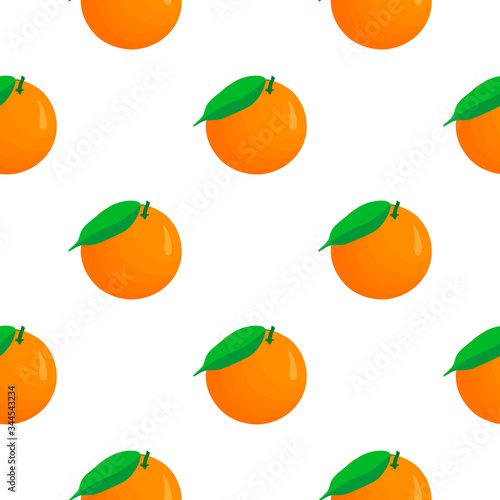 Illustration on theme big colored seamless orange