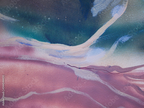 flat texture of wavy paint