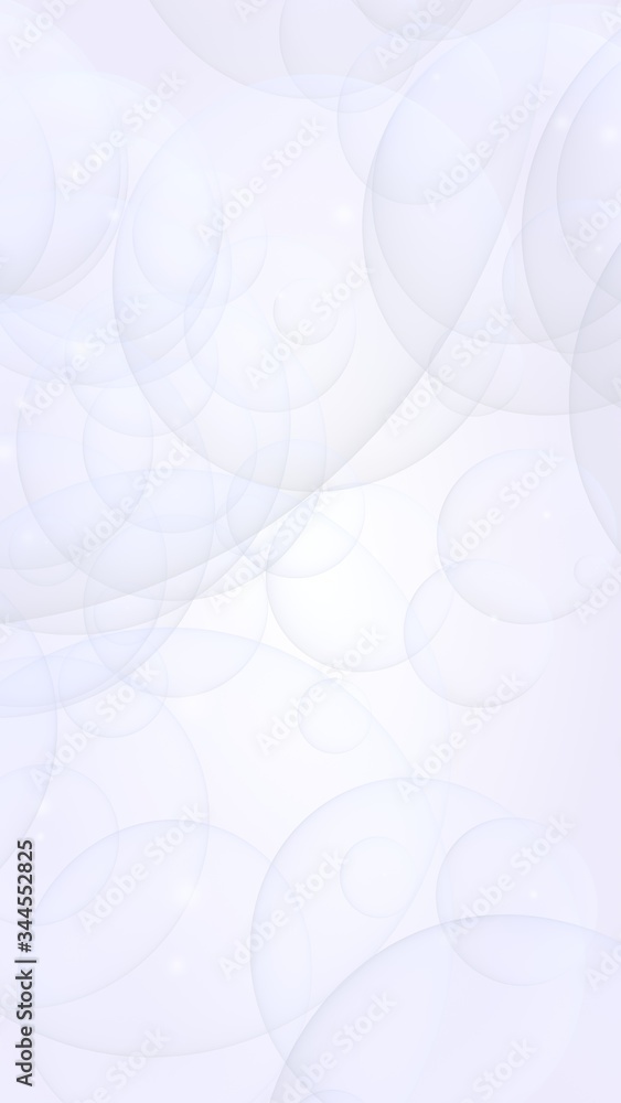 Abstract white background. Backdrop with light transparent bubbles. Vertical orientation. 3D illustration Abstract white background. Backdrop with light transparent bubbles. Vertical orientation. 3D illustration