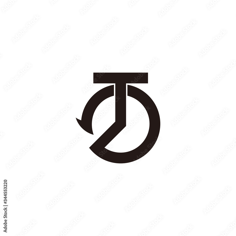 letter t circle motion arrow geometric symbol logo vector letter t circle motion arrow geometric symbol logo vector