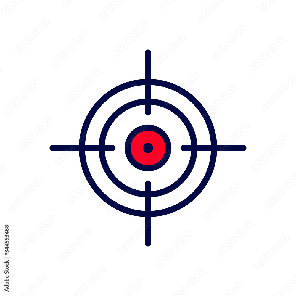target aim icon vector illustration and symbol for web target aim icon vector illustration and symbol for web