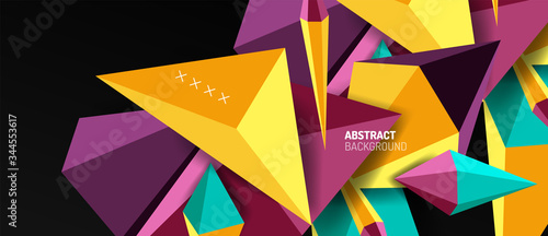 Trendy simple triangle abstract background, dynamic motion concept. Vector Illustration For Wallpaper, Banner, Background, Card, Book Illustration, landing page