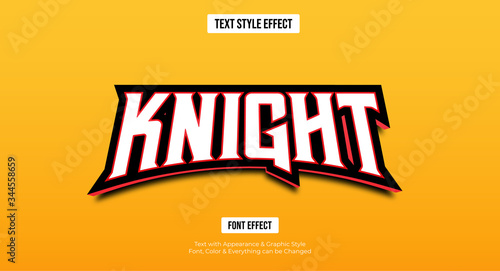 Gaming esport style text effect, Editable text effect