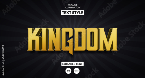 Kingdom royal text effect, Editable text effect