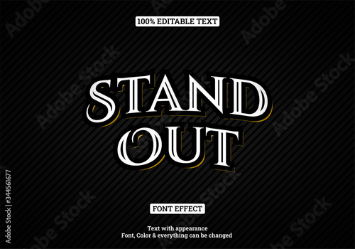 Retro vintage biker text effect, Editable text effect