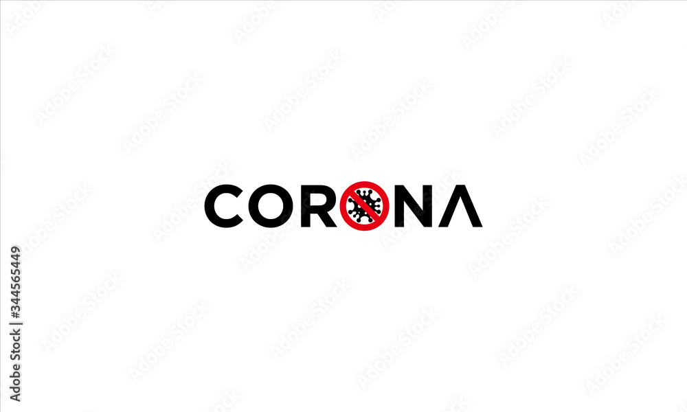 corona virus logo design corona virus logo design