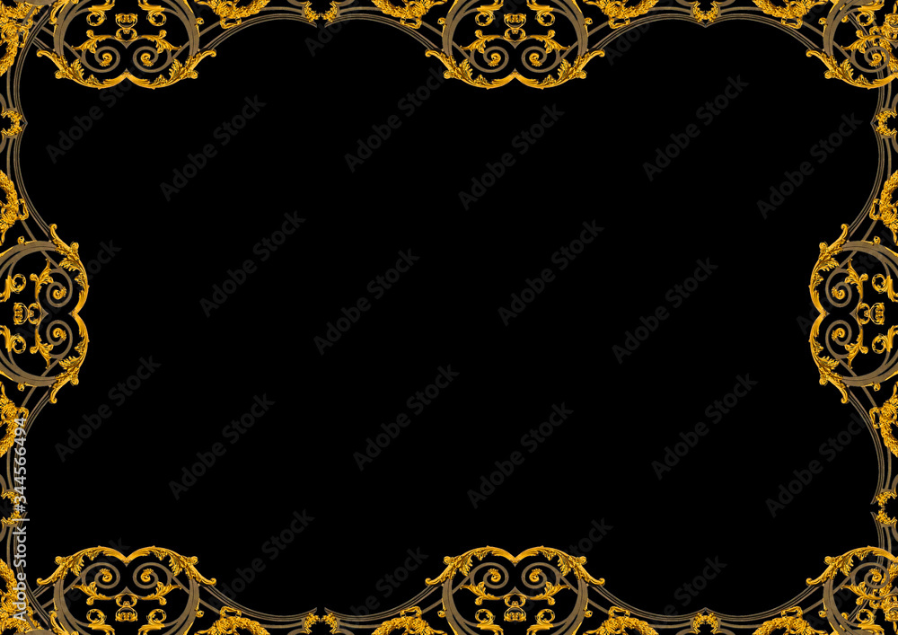 Black Frame With Decorated Borders