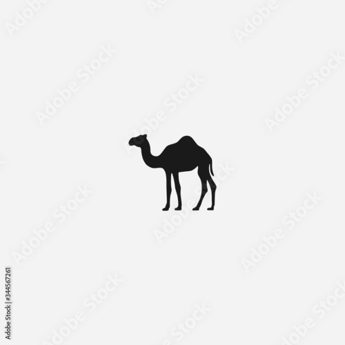Camel silhouette graphic element Illustration template design 