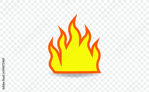 Fire icon sign and symbol. Fire icon for website design and mobile app development. Simple Element from collection for mobile concept and web apps icon.