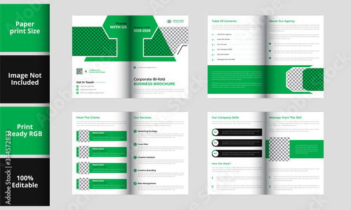 Corporate 8 page bifold broucher