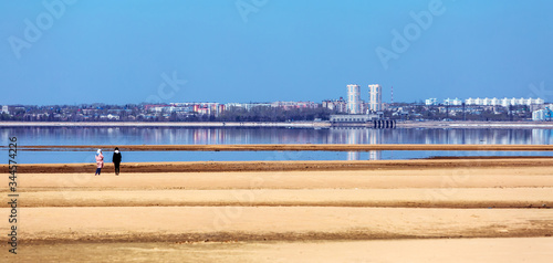 View of Novosibirsk and the Novosibirsk reservoir, Western Siberia