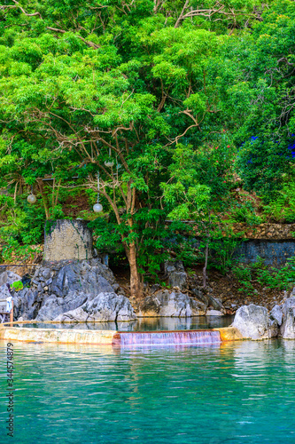 Fototapeta Naklejka Na Ścianę i Meble -  Maquinit Hot Spring  at Busuanga island near Coron town, tropical swimming pools, Palawan,  Philippines