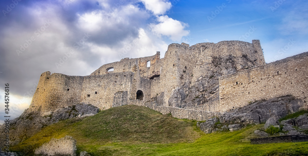Landscape view of Spis castle in east Slovakia