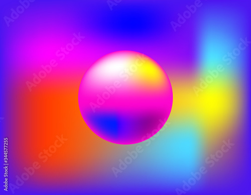 Beautiful Abstract colorful 3d sphere vector Background  web design and advertisement concept