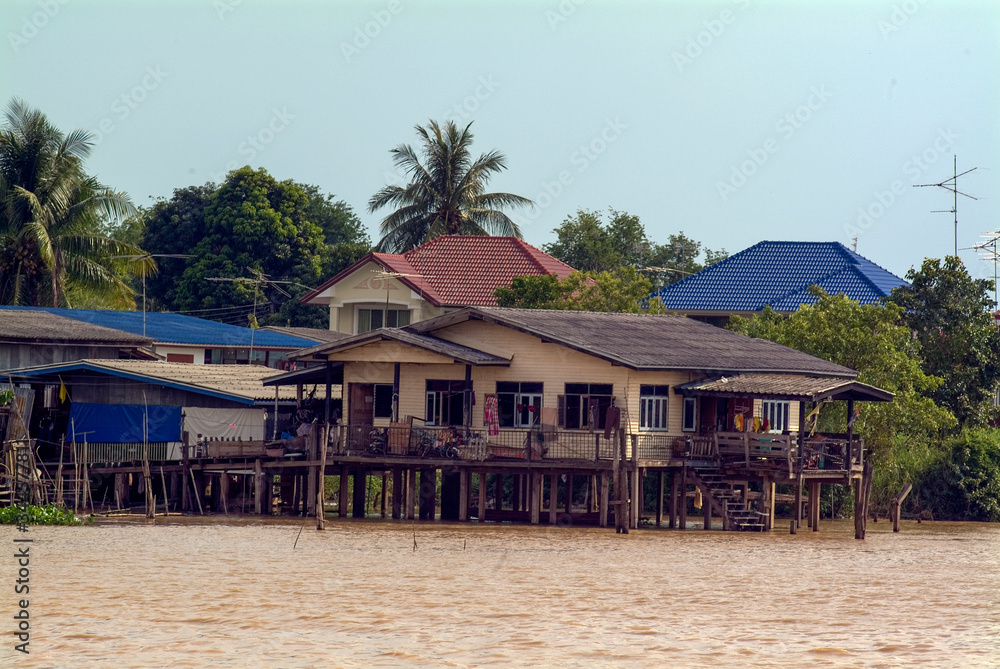 tropical village in thailand