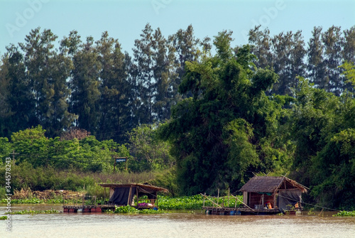 hut on the river
