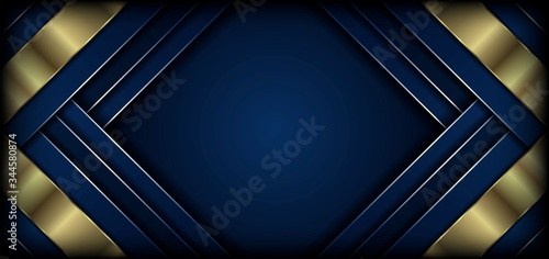 Luxury background with golden abstract shapes