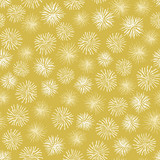 Vector dandelion seamless floral background. Abstract mustard yellow pattern great for wallpaper, fabric and gift wrap.