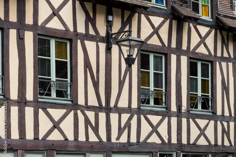Fachwerk-Bürgerhäuser in Rouen