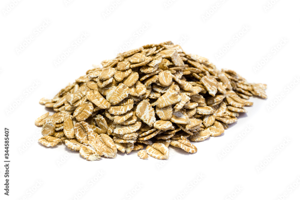 Spelled grains isolated on white Spelled grains isolated on white