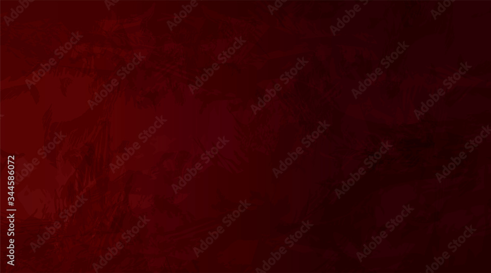 Abstract red dark grunge background. Vector illustration.