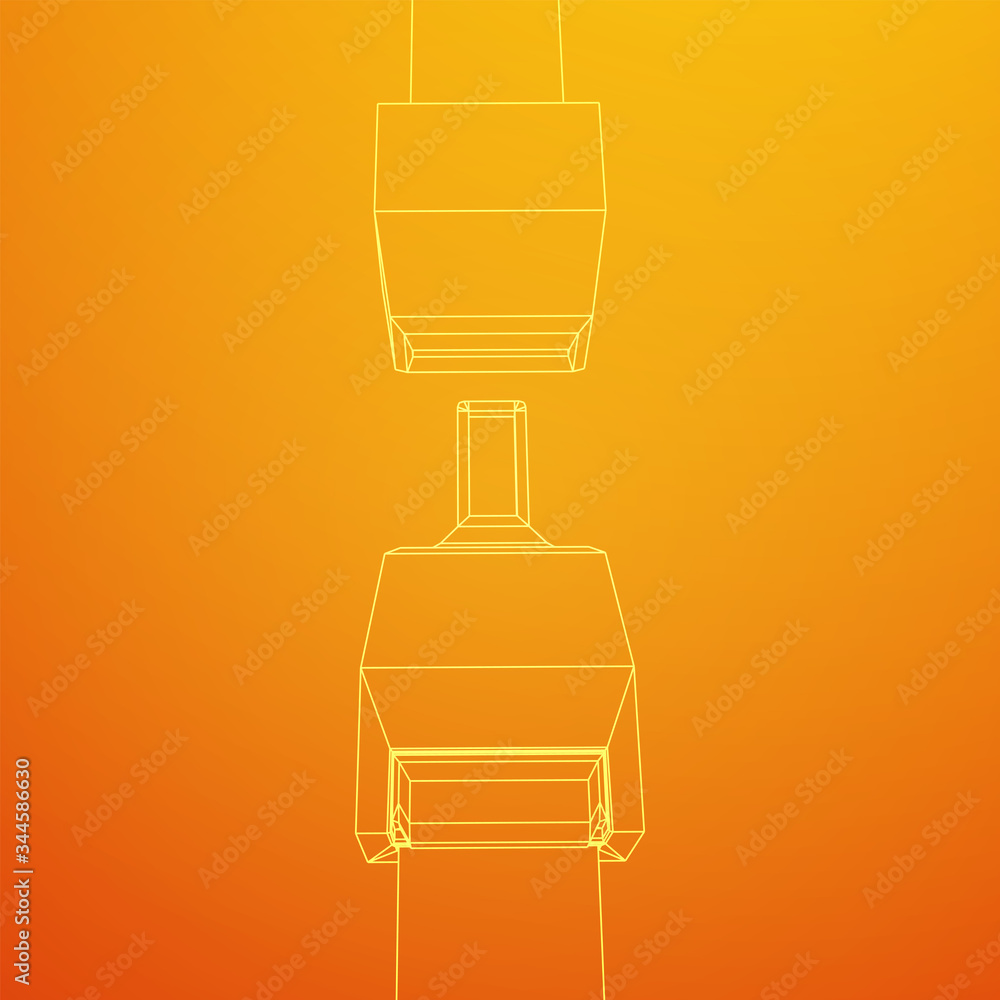 Safety auto seat belt open. Wireframe low poly mesh vector illustration. Safety auto seat belt open. Wireframe low poly mesh vector illustration.