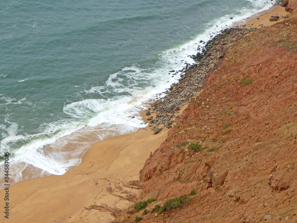 Cliffs and beach at Gralha, Portugal	