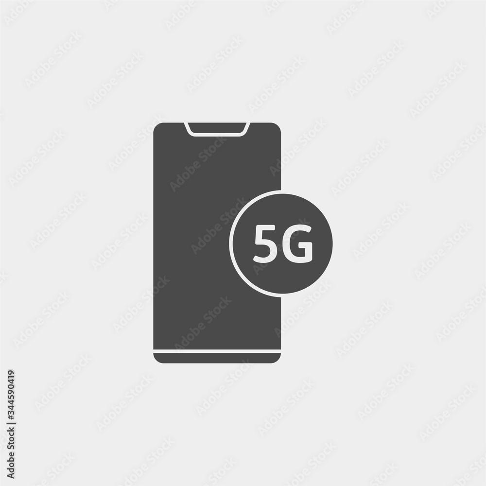 5G mobile internet vector icon sign symbol 5G mobile internet vector icon sign symbol