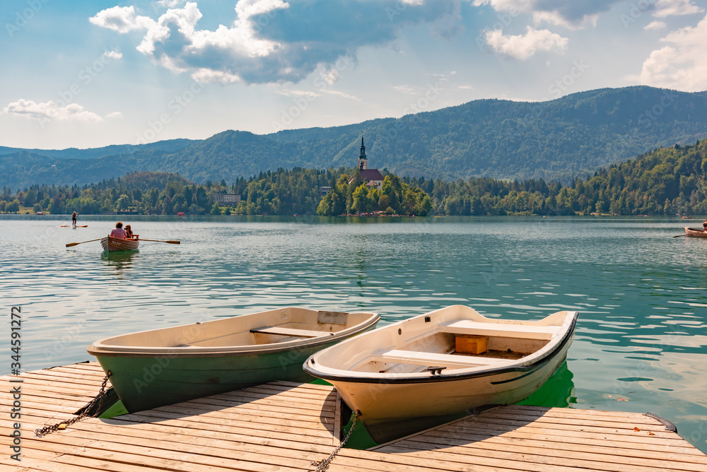 Panorama of Slovenia lake Bled