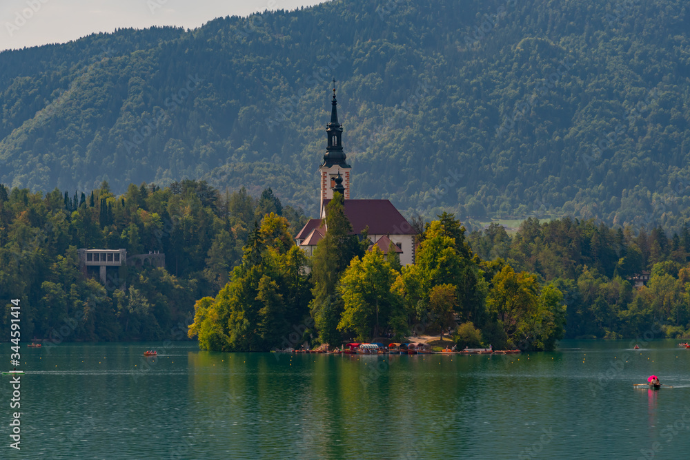 Panorama of Slovenia lake Bled