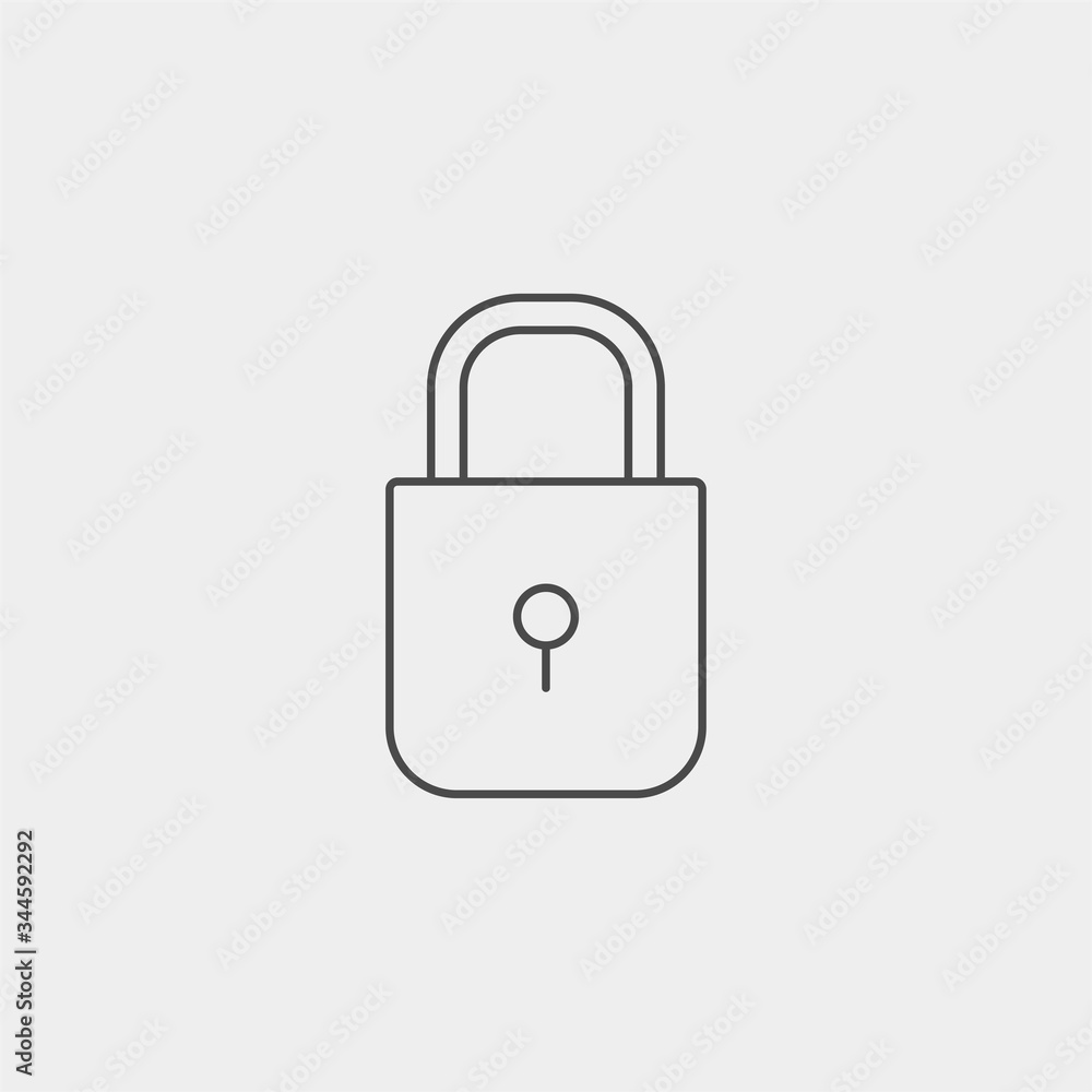 Padlock vector icon sign symbol Padlock vector icon sign symbol