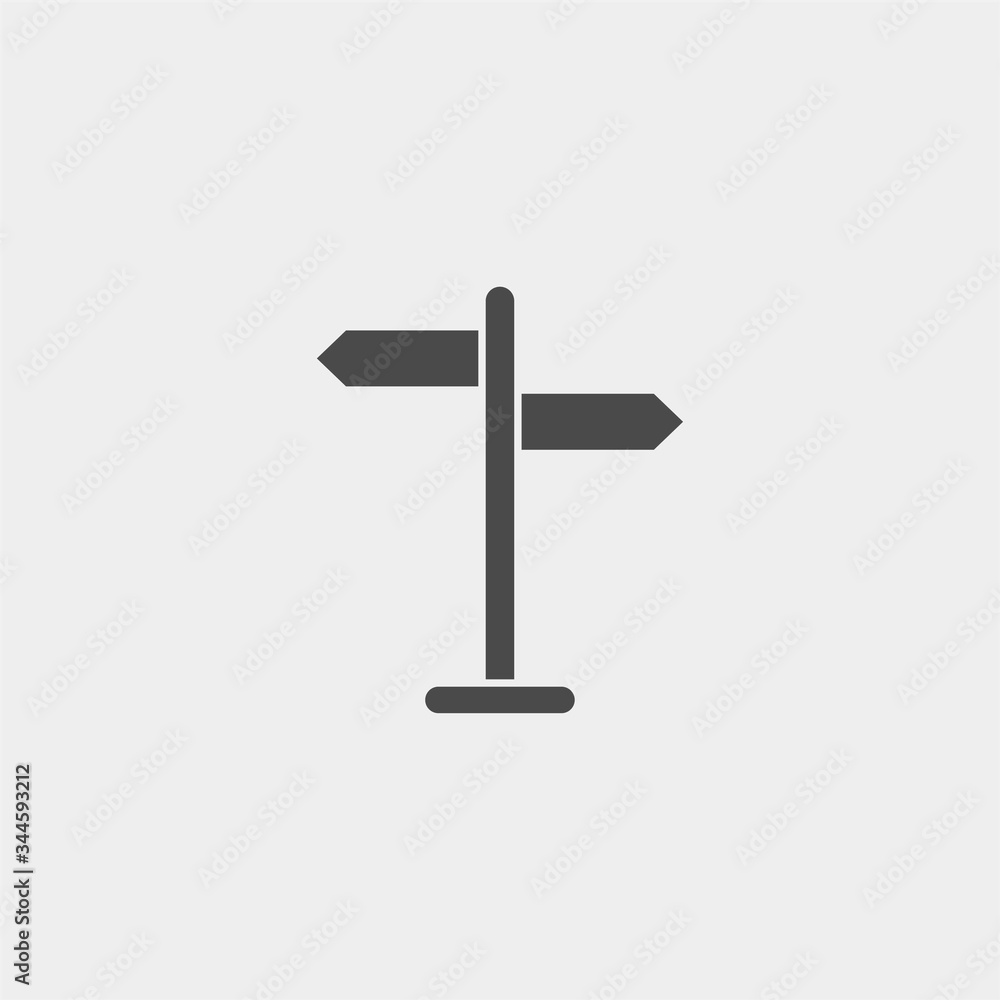 Sign post vector icon sign symbol Sign post vector icon sign symbol