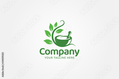 herbal logo vector graphic for any business
