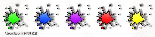 chiazze colore vernice 