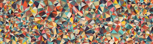 abstract blue mosaic background of retro geometric style